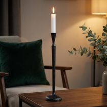 Product Candlestick Black Candlestick Metal Ø13cm H59cm