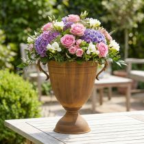 Product Plant pot rust look cup vase metal Ø22,5cm H32,5cm