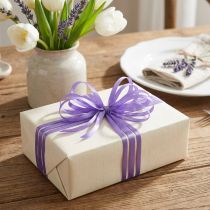 Product Gift ribbon decoration ribbon satin ribbon purple 3mm × 50m