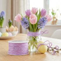 Product Paper cord wire wrapped Ø2mm 100m lavender