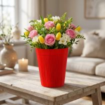Product Pleated cuffs red 14.5cm 100 pieces