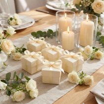 Product Gift ribbon cream decorative ribbon satin ribbon 6mm × 50m