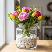 Product Decorative stones, river pebbles, white, 2cm - 5.5cm, 5kg
