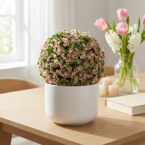 Product Decorative Ball Pink Green Flower Ball Artificial Ø18cm 1 pc