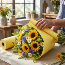 Product Cuff paper yellow white Summertime 25cm 100m