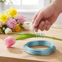 Product Aluminum wire 2mm aluminum wire light blue jewelry wire 3m
