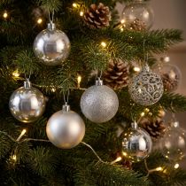 Product Christmas ball silver Ø6cm 16 pcs
