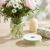 Product Decorative ribbon lace green 22mm 20m