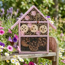 Product Balcony decoration insect hotel insect house solar pink 23x24cm