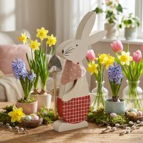 Product Decorative bunny with shovel, bunny boy, Easter decoration, wooden bunny, Easter bunny