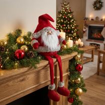 Product Santa Claus edge stool decorative figure Christmas 28×22×88cm