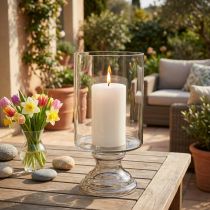 Product Wind light glass candle glass tinted, clear Ø20cm H36.5cm