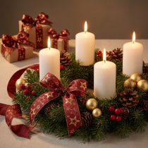 Product Star Ribbon Decorative Ribbon Christmas Red Gold W25mm L15m