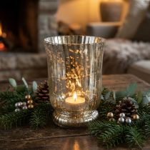 Product Lantern glass tealight holder tealight glass Ø14.5cm H20cm