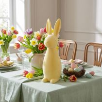 Product Decorative Easter Bunny – 2nd Choice – Flocked Yellow H47cm