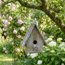 Product Decorative birdhouse for hanging Birdhouse Deco Gray H22cm