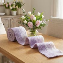 Product Felt ribbon Franzi wool felt wool ribbon purple 2-colored 15cm 4m