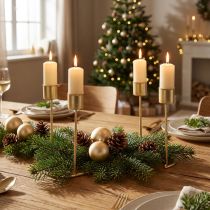 Product Candlestick, candle holder Advent wreath 26cm H14.5cm