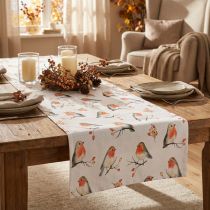 Product Table runner autumn table ribbon robin 40x150cm