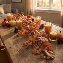 Product Decorative hanging autumn leaf garland Heuchera 150cmx15cm