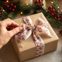 Product Gift ribbon Christmas ribbon gnome red 40mm 15m