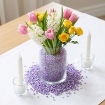 Product Decorative granules lilac decorative stones purple 2mm - 3mm 2kg