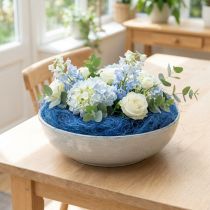 Product Sisal cotton wool, blue, natural fibers, 300g, gift packaging, padding, decoration