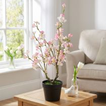 Product Almond Tree Large Artificial Plant in Pot Pink White 74cm