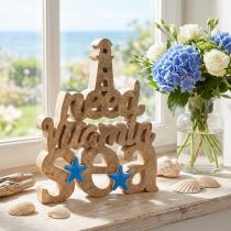 Product Maritime wooden decoration “I need vitamin sea” mango wood 27×33cm