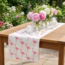 Product Deco fabric Flamingo White-Pink 30cm x 3m
