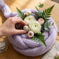 Product Wool cord, light purple wool ribbon, 10m decorative wool for floristry &amp; crafts