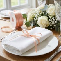 Product Gift ribbon satin ribbon decorative ribbon salmon 3mm 50m