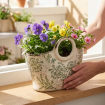 Product Ceramic planting bag for living area and balcony 21cm