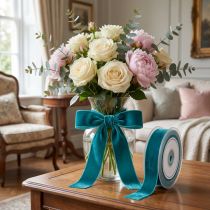 Product Decorative velvet ribbon for decorating, 20mm wide, 10m long