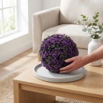Product Decorative ball in purple plant ball artificial Ø18cm 1 pc