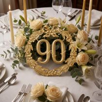 Product Anniversary number 90 in gold