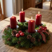 Product Candle holder brown different sizes 4pcs