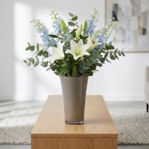 Product Vase “Fizzy” platinum gray Ø28.5cm H45cm 1 pc