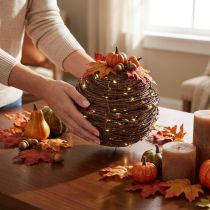 Product Vine sphere, natural brown, for decoration, Ø14cm H14cm