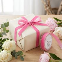Product Velvet ribbon decorative ribbon gift ribbon velvet pink 10mm 20m