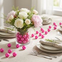 Product Decorative Beads Ø2cm Pink 12 pcs