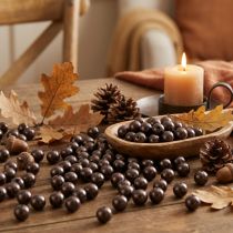Product Decorative Beads Brown Ø10mm 115 pcs