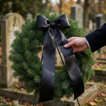 Product Gift ribbon black mourning ribbon 50m various sizes