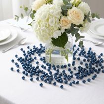 Product Blue Plastic Decorative Beads, 8 mm, 250 Pieces for Home Decor and Jewellery Making