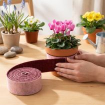 Product Felt ribbon two-tone pot ribbon wool felt ribbon pink red 7.5cm 5m