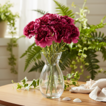 Product Carnation Artificial Flowers Two-Tone Long Stem 56cm Bundle of 8