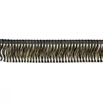 Fringe border fringe hair fringes black gold 4cm L25m
