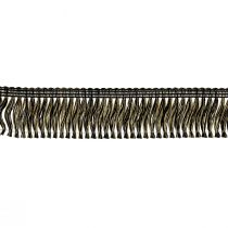 Product Fringe trim fringe hair fringe black gold 4cm L25m