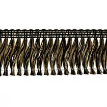 Product Fringe trim fringe hair fringe black gold 4cm L25m
