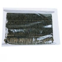 Product Black and gold fringed trim 4cm x 25m - Ideal for wreath decoration, mourning ribbon &amp; vintage accessories